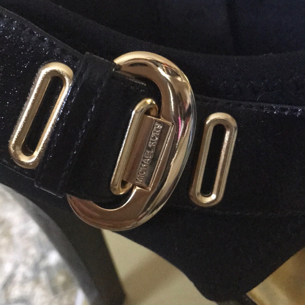 Michael Kors Morgen Platform, Black, size 7.5M - Picture 4 of 8